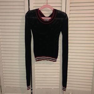 Stretchy Mesh Crop Top, xs